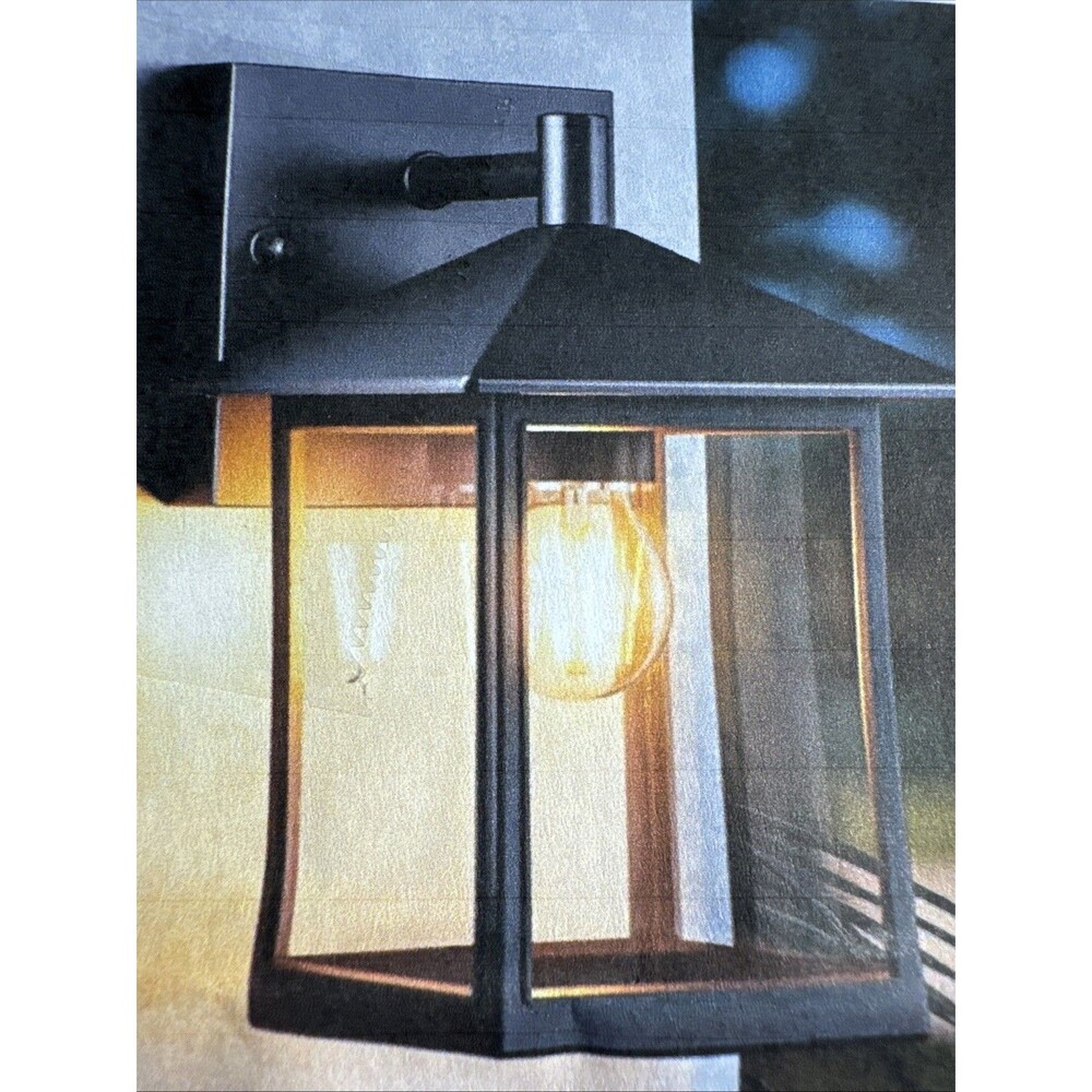 Black Outdoor Light fixtures 11" H Porch Lights Waterproof Exterior Lighting ...